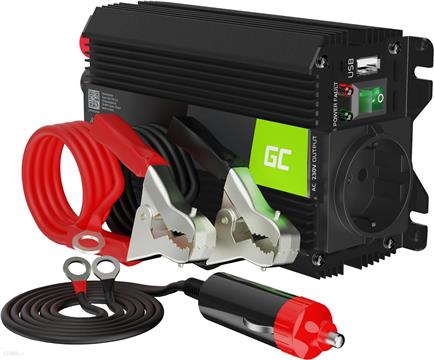 Green Cell PRO Car Power Inverter Converter INVGC01 12V to 230V 300W/600W with USB