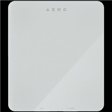 AENO Kitchen Scale KS1S Smart, Max load - 8 kg, Bluetooth, 10,000+ products & meals, 25 indicators analysis, Coffee mode, 6 unit conversion: kg, g, lb, fl, oz, ml, Material - glass