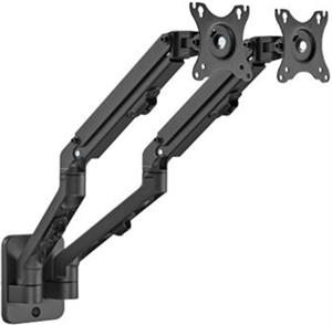Gembird Adjustable wall 2-display mounting arm, up to 27”, 7 kg