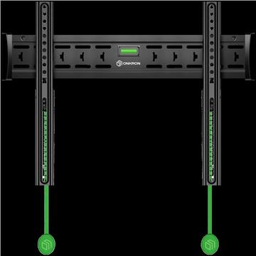 ONKRON Fixed TV Wall Mount for 43 to 85-inch Flat Panel TVs Digital Panels 68,2 kg, Black
