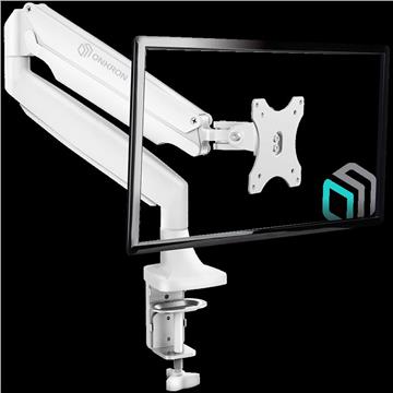 ONKRON Monitor Desk Mount for 13 to 32-Inch LED LCD Flat Monitors up to 9 kg, White