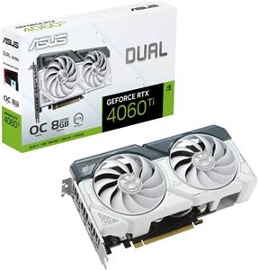 ASUS Dual GeForce RTX 4060 Ti 8GB - White OC Edition - graphics card - GeForce RTX 4060 Ti - 8 GB - white