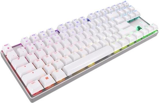 Cherry MX 8.2 TKL bežična (RGB) mehanička tipkovnica,MX red, USB, bijela