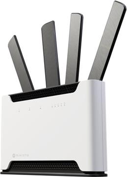 Mikrotik Chateau 5G ax kit, 1.8GHz CPU, 1GB RAM, 1×2.5 G-LAN, 4×G-LAN, Wi-Fi 6, 2.4Ghz/5Ghz, 802.11ax, LTE/5G modem, USB, M.2, MicroSIM, PSU, tower kućište, RouterOS L4