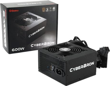 Enermax 600W Cyberbron, ATX 2.3, 80+ BRONZE, aktivan PFC, 2×PCIe, 8×SATA, 24-pina, 120mm ventilator