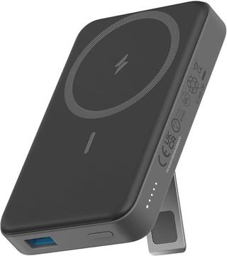 Anker Mag-Go 10000mAh, magnetski bežični Power Bank punjač, crni, A1641G11