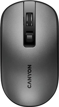 CANYON MW-18, 2.4GHz Wireless Rechargeable Mouse with Pixart sensor, 4keys, Silent switch for right/left keys,DPI: 800/1200/1600, Max. usage 50 hours for one time full charged, 300mAh Li-poly battery,