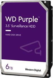 6 TB HDD 8,9cm (3.5 ) WD-Purple WD64PURZ SATA3 256MB