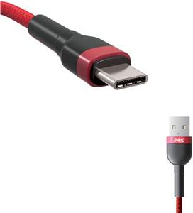 MS CABLE 2.4A USB-A 2.0 -> USB-C, 2m, crveni