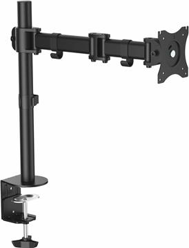 StarTech.com Desk Mount Monitor Arm 34 inch VESA Displays - Articulating Single Monitor Pole Mount - Height Adjustable Arm - Clamp/Grommet (ARMPIVOTB) - adjustable arm