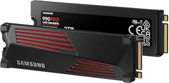 2 TB SSD Samsung 990 Pro M.2 NVMe Heatsink (MZ-V9P2T0GW)