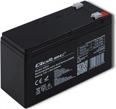 Qoltec Akumulator AGM 12V 9Ah