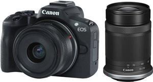 Canon EOS R50 + RF-S 18-45mm IS STM + RF-S 55-210mm IS STM crna