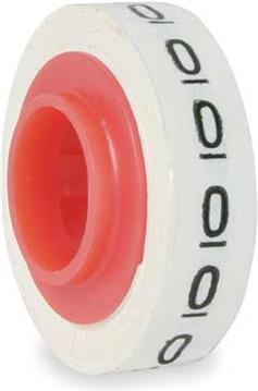 Wire Marking Tape 5,46 mm x 2,49 m w/number 0 - ScotchCode