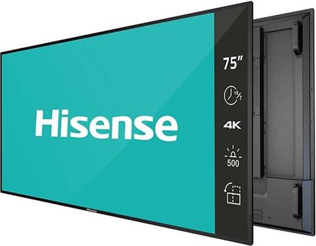 Hisense digital signage display 75B4E30T 75'' / 4K / 500 nits / 60 Hz / (18h / 7 days)