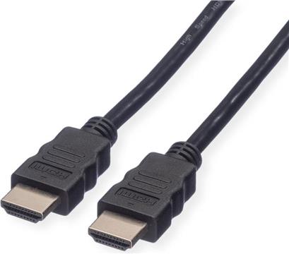 Roline VALUE Ultra HD 8K HDMI kabel sa mrežom, M/M, crni, 1.0m