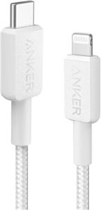 Anker 322 pleteni kabel USB-C na Lightning, 0.9m, bijeli, A81B5H21