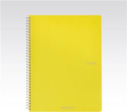Bilježnica Fabriano Ecoqua original A4 90g 70L spiralna kocke limone 19290108