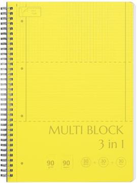 Kolegij blok Ilijanum A4 90g 90L spiralni multi blok s 3 linijature