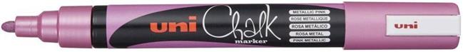 Marker Uni pwe-5m kreda metallic rozi (n)