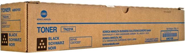 Toner Konica Minolta TN-221bk black #A8K3150 (A8K31D0)