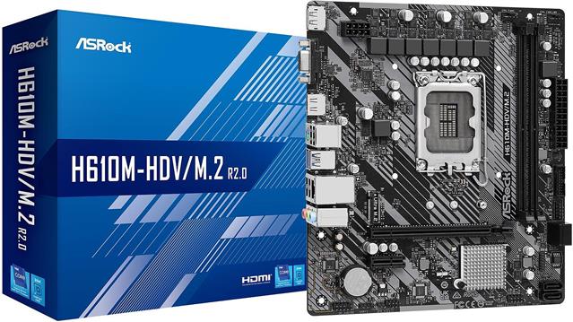 Asrock Intel LGA1700 H610M-HDV M.2 R2.0