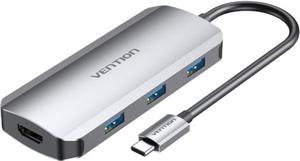 Vention USB-C to HDMI USB 3.0x3 PD Docking Station 0,15m