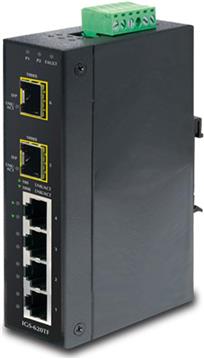 Planet Industrial 4-Port Gigabit 2-Port Gig SFP Ethernet Switch