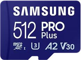 Samsung PRO Plus 512GB microSD UHS-I U3 Full HD 4K UHD 180MB/s Read 130MB/s Write Memory - Micro SD