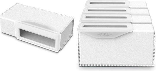 360 ROBOT S10 disposable dust bag (4x) & dust bin