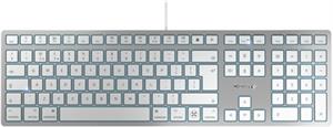 Keyboard Cherry KC 6000C Slim for Mac, silver, USB-C, UK-SLO g.