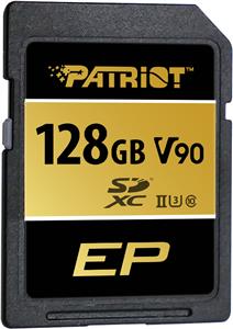 Patriot 128GB SDXC UHS-II Class10 SD card, 300/260 MB/s.