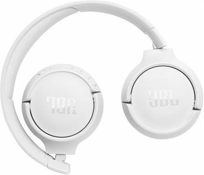 JBL Tune 520BT Bluetooth on-ear wireless headphones, white.