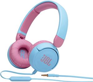 JBL JR310BT kids' over-ear wireless headphones, red."