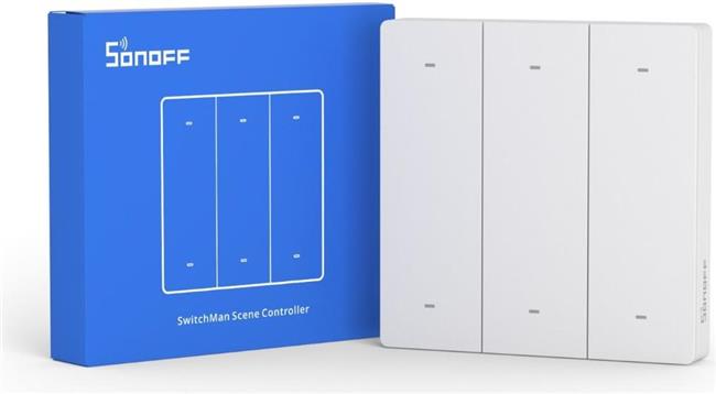 SONOFF smart Wi-Fi wall switch R5, white.