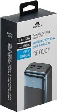 Rivacase VA1080 30000mAh 65W Quick Charge 3.0 portable battery.