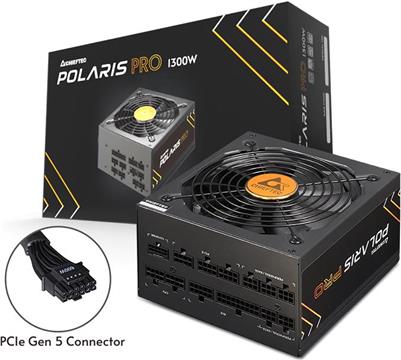 Chieftec Polaris Pro Series 1300W ATX Platinum modular power supply with PCIe GEN5.