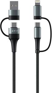 HAVIT charging cable 4in1 USB / USB-C to USB-C / Lightning, 1M