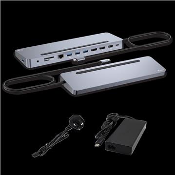 i-tec USB-C Metal Ergonomic 4K Docking Station + i-tec Universal Charger 100W