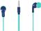 CANYON EPM-02, Stereo Earphones with inline microphone, Green+Blue, cable length 1.2m, 20*15*10mm, 0.013kg