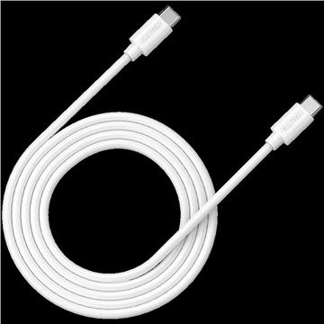 CANYON UC-12, cable 100W, 20V/ 5A, typeC to Type C, 2M with Emark, Power wire :20AWG*4C,Signal wires :28AWG*4C,OD4.5mm, PVC ,white