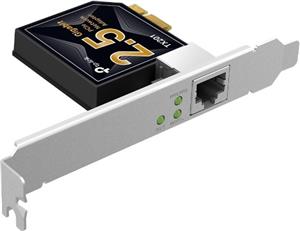 TP-Link TX201 2.5 Gigabit PCI Express Network Adapter, PCIe 2.1 ×1, Support 2.5/1 Gbps and 100 Mbps Network Standards, Low-Profile and Full-Height Brackets, Fully compatible with Windows 11/10/, Windo