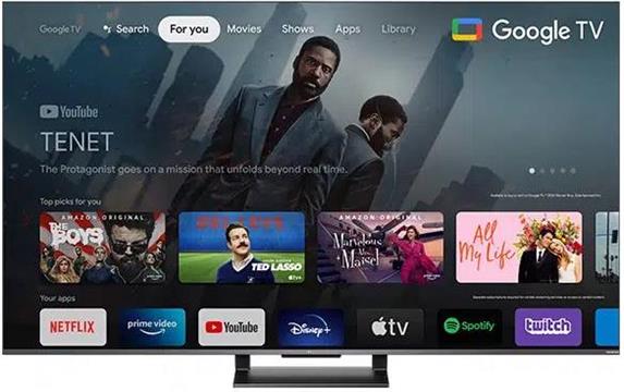 TCL QLED TV 75" 75C735, Google TV