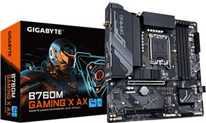 GIGABYTE B760M GAMING X AX, DDR5, SATA3, USB3.2Gen2, DP, 2.5GbE, WiFi 6E, LGA1700 mATX