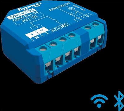 Home Shelly Relais "Plus 1" WLAN 1x16A BT Unterputz