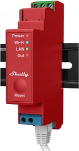 Home Shelly Relais "Pro 1PM" WLAN LAN Max. 16A 1 Kanal 1 Phase BT Messfunktion DIN-Rail