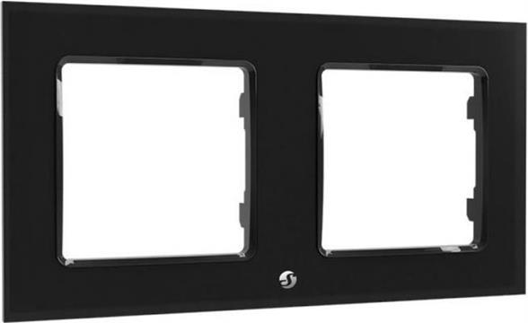 Home Shelly Accessories "Wall Frame 2" Wandtaster Rahmen 2-fach Schwarz