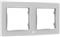 Home Shelly Accessories "Wall Frame 2" Wandtaster Rahmen 2-fach Weiß