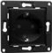 Home Shelly Accessories "Wall Socket EU" Wandsteckdose Schwarz