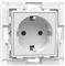 Home Shelly Accessories "Wall Socket EU" Wandsteckdose Weiß